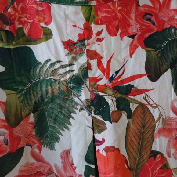 Gianni Bini Thea Camp Shirt XS S Medium M SM Small Hawaiian Tropical Bliss vacay - Picture 11 of 16